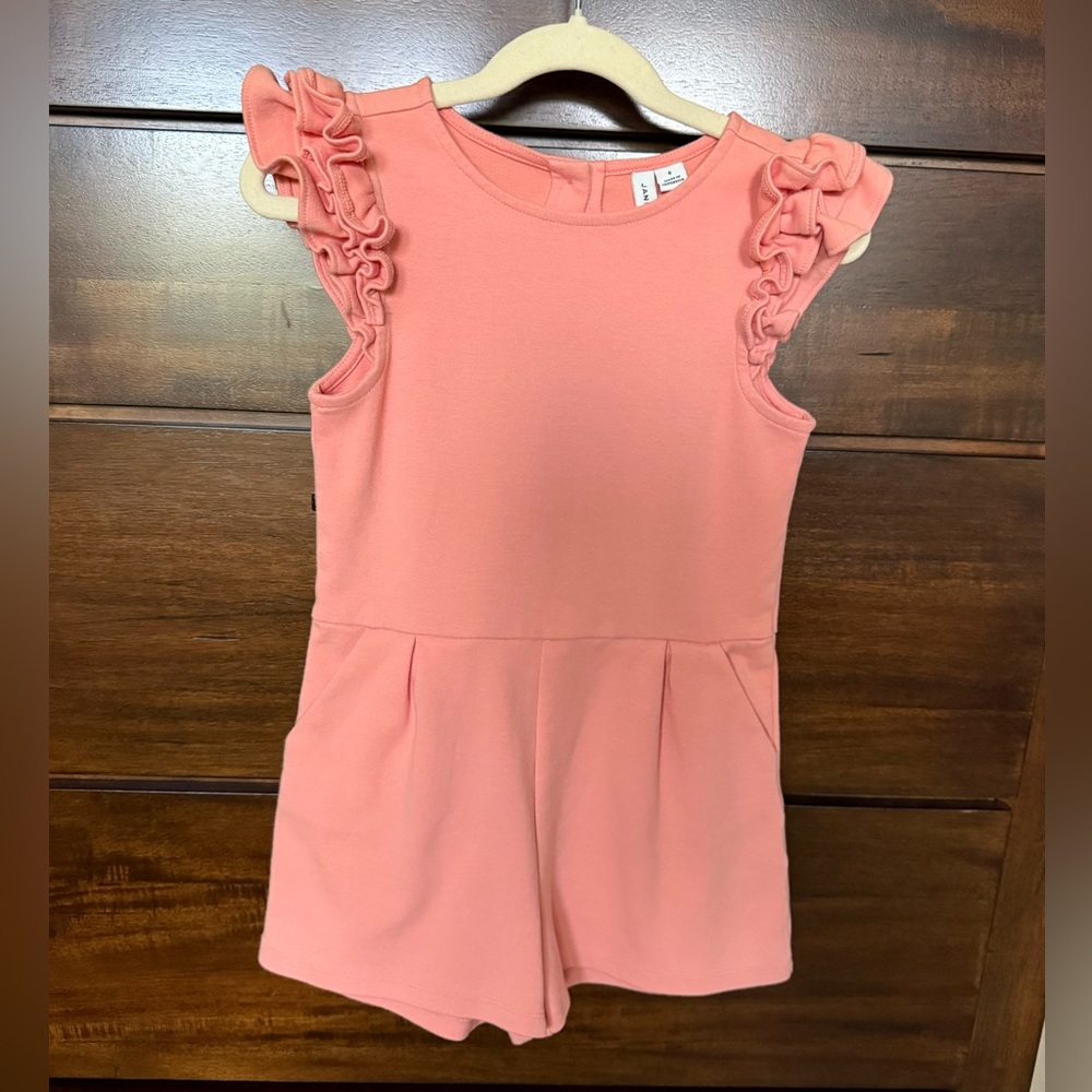 Janie and Jack Ruffled Ponte Romper size 6